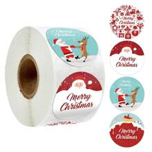 TYFYO 500Pcs Happy Holidays Stickers Thank You Christmas Stickers Christmas Tree Gift Sealing Decor, Baking Labels Black Winter Tree Present Sticker,Christmas Valentine Day - Multicolor - View 9