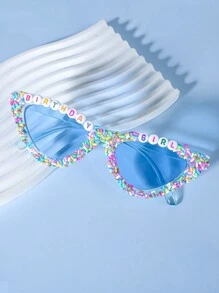 Kính mắt mèo thời trang nữ có họa tiết kẹo, kính cô dâu màu hồng có dòng chữ "Future Bride", được trang trí bằng đá giả và ngọc trai, thích hợp cho tiệc tùng, đám cưới và trang phục hàng ngày Trang phục cơ bản hợp thời trang cho phụ nữ mùa thu đông Quần áo công sở Quà tặng giản dị Y2k - phong cách khác nhau - Xem 14