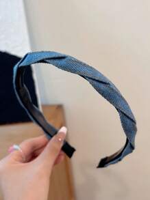 Băng đô chống trượt xoắn bện denim cổ điển bán chạy mới, họa tiết hình học Bohemian, phụ kiện tóc thanh lịch giản dị để đeo hàng ngày, thích hợp cho mùa xuân, hè, thu, đông - Nhiều màu - Xem 11