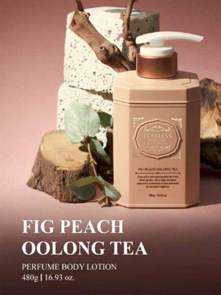 TEABLESS Perfume Body Lotion Fig Peach Oolong Tea 480g SHEIN USA