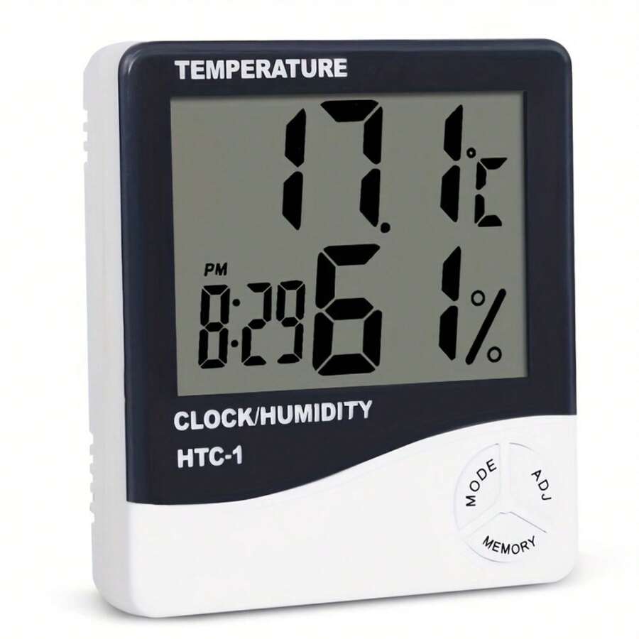 Thermohygrometer, Indoor And Outdoor Electronic Alarm Clock, Alarm