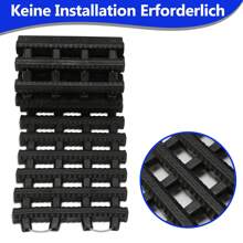 Cecaylie 2 Stück Anfahrhilfe max.3.5t Sandbleche 80cm PKW LKW Traktionsplat - Schwarz - Übersicht 5
