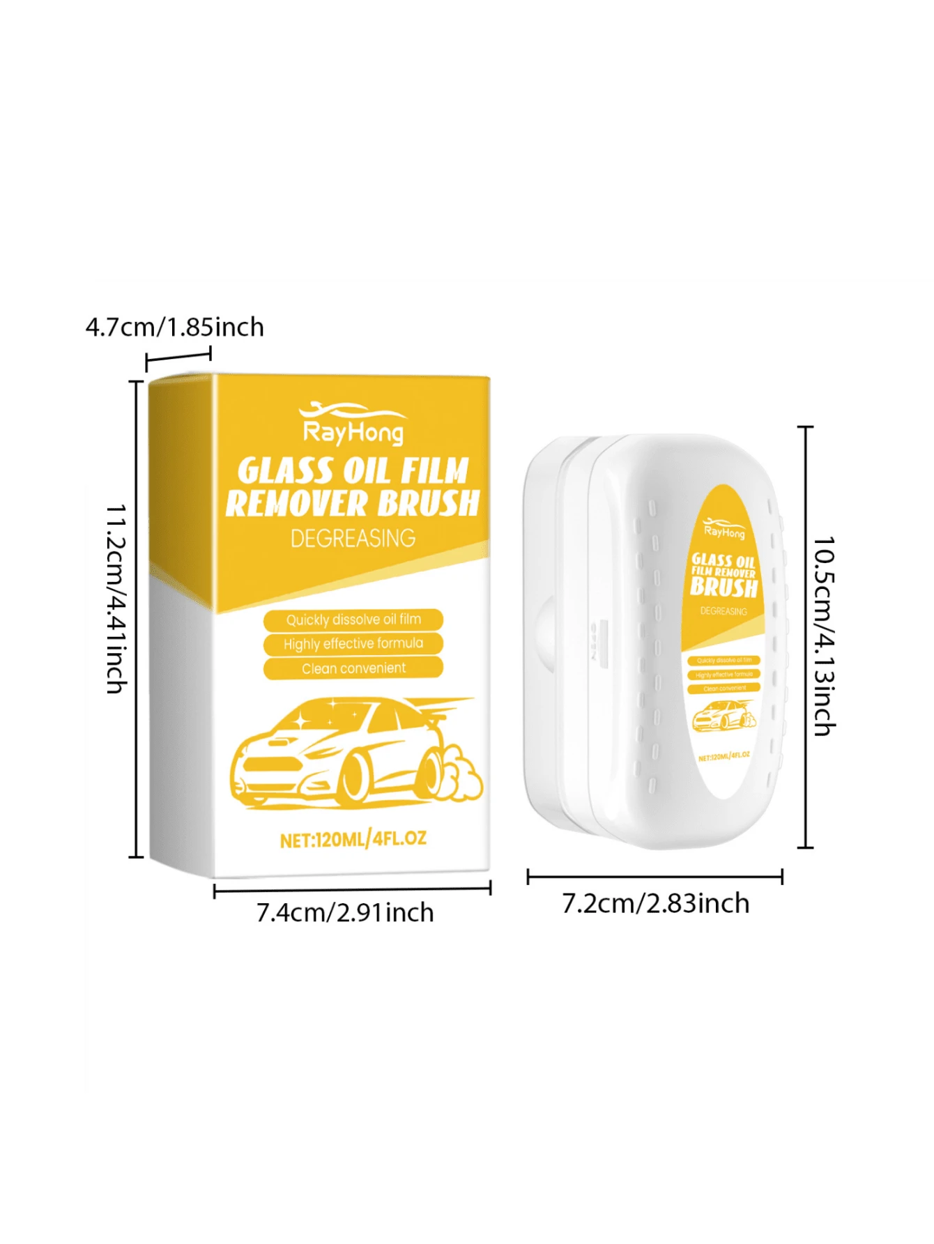 Car Window Glass Cleaning Brush, Automotive Window Cleaning Tool For