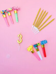 1 bộ Nến sinh nhật đánh số bằng vàng và bạc, Nến số tiệc/năm mới 0-9, Nến bánh, Trang trí phòng, Quà tặng - Nhiều màu - Xem 18