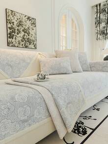 1 chiếc đệm ghế sofa dày thời trang tối giản, vỏ bọc ghế sofa sang trọng, họa tiết xương cá sáng tạo chất lượng cao, chống trượt, chống bụi, chống mèo cào, phù hợp với mọi mùa, bảo vệ và trang trí ghế sofa cho phòng khách, phòng ngủ, phòng học, văn phòng - Xám - Xem 1