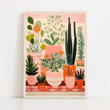 1 tấm áp phích xương rồng Mexico theo phong cách Matisse tranh in nghệ thuật Mexico truyền thống tranh vải nghệ thuật treo tường hình ảnh trang trí phòng xương rồng không có khung - Nhiều màu - Xem 82