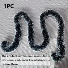 6.5FT Tinsel Garland For Christmas Decorations,Green Snowy Garland,White Snowflake Artificial Christmas Pine Streamers For Wedding Birthday Party Hanging Ceiling Decorations,Christmas