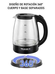 Hervidor eléctrico de ebullición rápida de 1000w, hervidor portátil transparente de 2L, hervidor de té para acampar - Tipo de Enchufe A USA (110-127V) - Ver 7