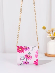 1pc Girls Mini Solid Color Crossbody Bag, Earphone Pouch, Coin Purse, Lipstick Saddle Shoulder Bag, Suitable For Everyday Use, Ideal Gift