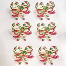 Bộ 6 vòng khăn ăn hình chuông cây thông Noel, giá đỡ khăn ăn hình chuông cho tiệc cưới, Giáng sinh, trang trí bàn tiệc Lễ Tạ ơn - Nhiều màu - Xem 14