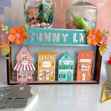 1 Mảnh Nhà Xây Dựng Kết Hợp Kim Loại Cắt Khuôn Cắt Khuôn Cắt Để Làm Thiệp Chúc Mừng Trang Trí, DIY Scrapbook Scrapbook Ảnh Album Thẻ - Bạc - Xem 4