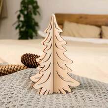 1 đồ trang trí bằng gỗ sáng tạo dùng trang trí để bàn DIY cho cây thông Noel, quà tặng lắp ráp vui nhộn cho ngày lễ - Nhiều màu - Xem 4