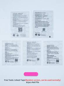 Elevate Your Style With 24pcs Long Square Navy Blue Glitter Full Coverage Fake Nail Set For Women Girls Daily Wear Press On Nails Nail Supplies - Navy Blue - View 6