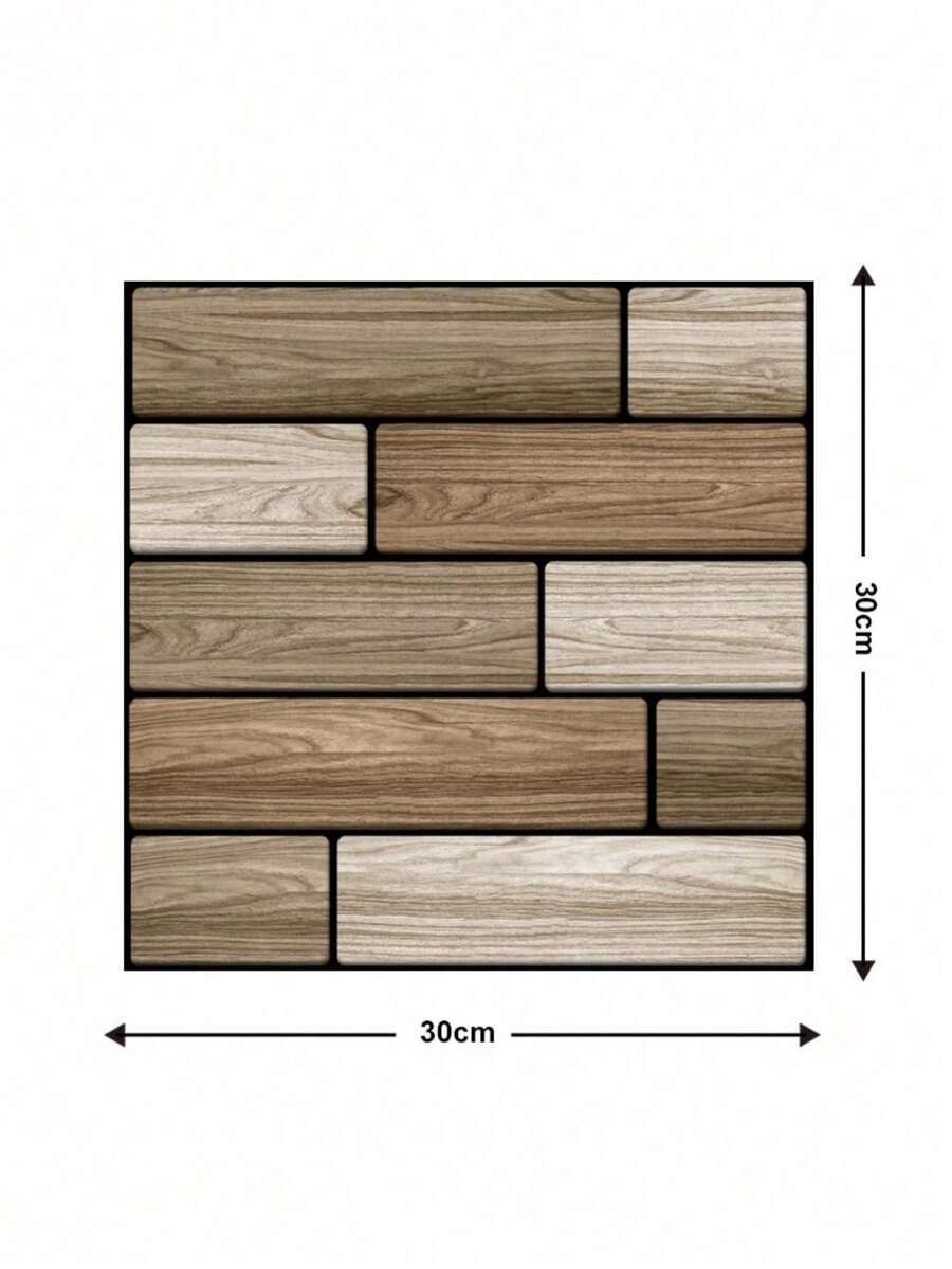 White SelfAdhesive Brick Tiles 3D Stickers For Kitchen DIY Waterproof