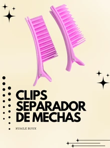 02 UN Professional Hair Separator Clips Multipurpose Hair Clip - 彩色 - 查看 6