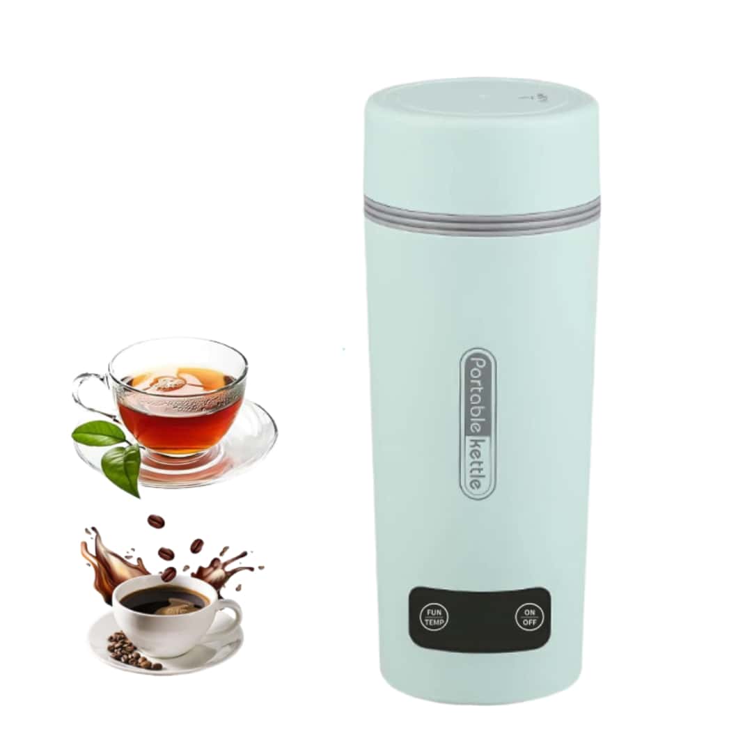 OCTAVO 旅行电水壶便携式迷你水壶，小型热水器，带 4 种温度设置，304 不锈钢，快速烧水，具有自动关闭和干烧保护功能（350 毫升） - 美規B型插(110-127V) - 查看 1