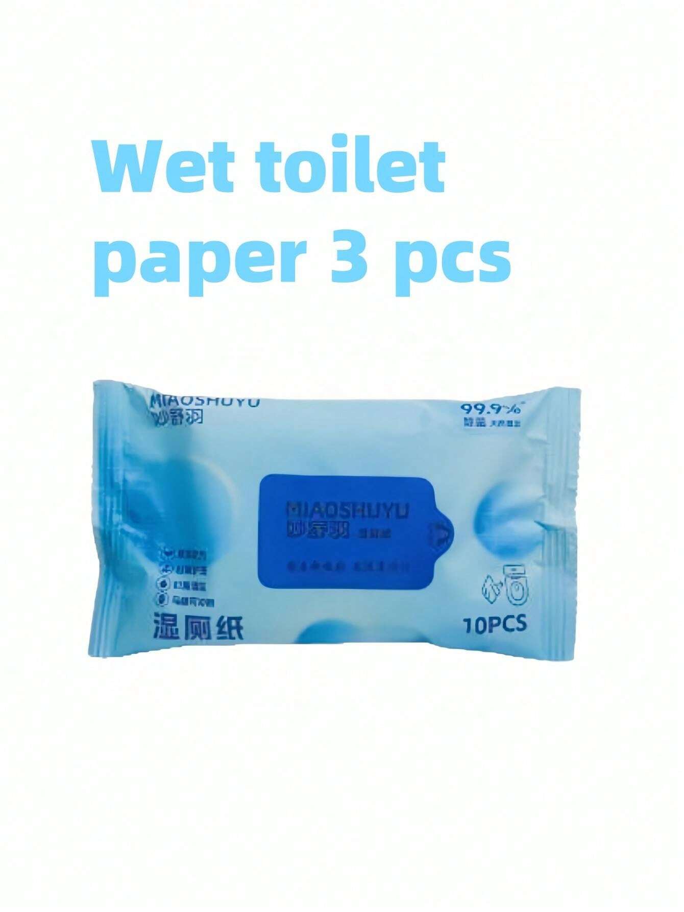 Flushable Toilet/Butt Wet Wipes, Mini Portable Wet Tissue Packs
