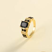 Nhẫn Cubic Zirconia thanh lịch, 4 màu tùy chọn, Nhẫn thời trang Unisex - vòng zircon - Xem 17