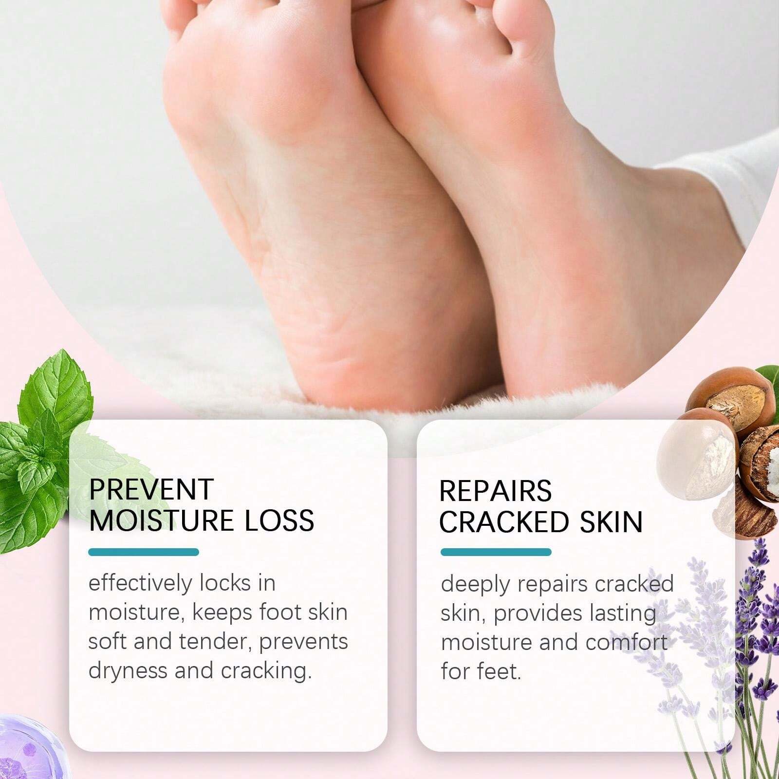 Professional Cracked Heel Stick Repair Balm & Foot Peel Mask Callus