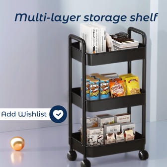 Multi-Layer Storage Rack, Bedroom Toy Organizer, Living Room Shelf, Freestanding Fruit/Vegetable Basket, Multi-Function Kitchen Spice Rack