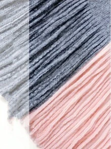 Khăn quàng cổ nữ Hình học Đúng mốt Hằng ngày - Hồng - Xem 5
