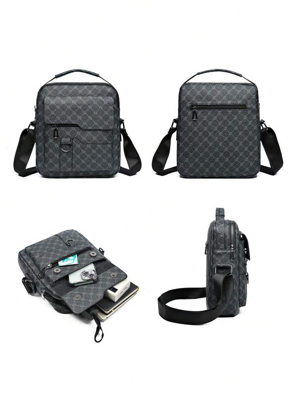 1 pièce Sac à bandoulière mode diagonale, sac messager, sac bandoulière, sac à main, sac à rabat carré, poches multiples, matériau en PU résistant aux rayures et à l'usure, grande capacité multifonctionnelle, idéal pour la randonnée, les étudiants, les voyages, Thanksgiving, les vacances, les cadeaux de Noël, les sacs de poitrine, les sacs latéraux, les sacs besace, les sacs , les sacs hanches, les sacs fourre-tout, les sacs pour hommes, les essentiels de voyage, les sacs rétro, les essentiels de vacances, le sac banane de camping, les sacs vintage d'été pour la rentrée scolaire