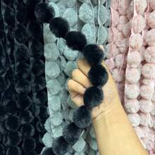 Viền ren xếp tầng mềm mại, nhiều màu sắc, phụ kiện lông nhân tạo dùng để trang trí nhà cửa, đồ chơi, đồ dùng cho thú cưng (dài 2 thước Anh), viền tua rua bông xù, phụ kiện viền lông nhân tạo dùng cho việc tự làm đồ trang trí nhà cửa, đồ chơi, đồ dùng cho thú cưng. - Nhiều màu - Xem 17