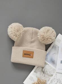 针织新生儿帽子冬季春季儿童无檐便帽女童男童婴幼儿配饰儿童帽子弹力0-3岁幼儿女孩男孩帽子