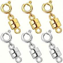 12 件/6 件/10 件混合磁性扣件，转换器珠宝扣适用于镀金银珠宝制作扣 - 彩色 - 查看 13