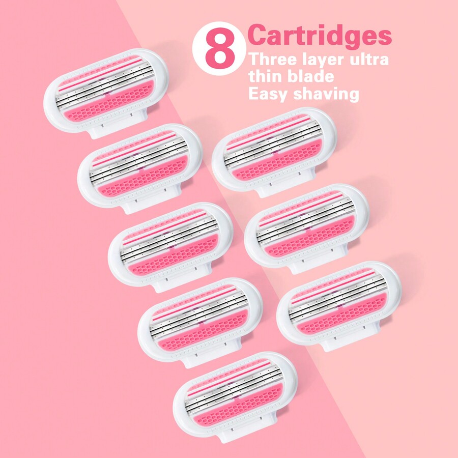 jifuli Women Bikini Manual Safety Razor Hair Removal Shaving 3Layer