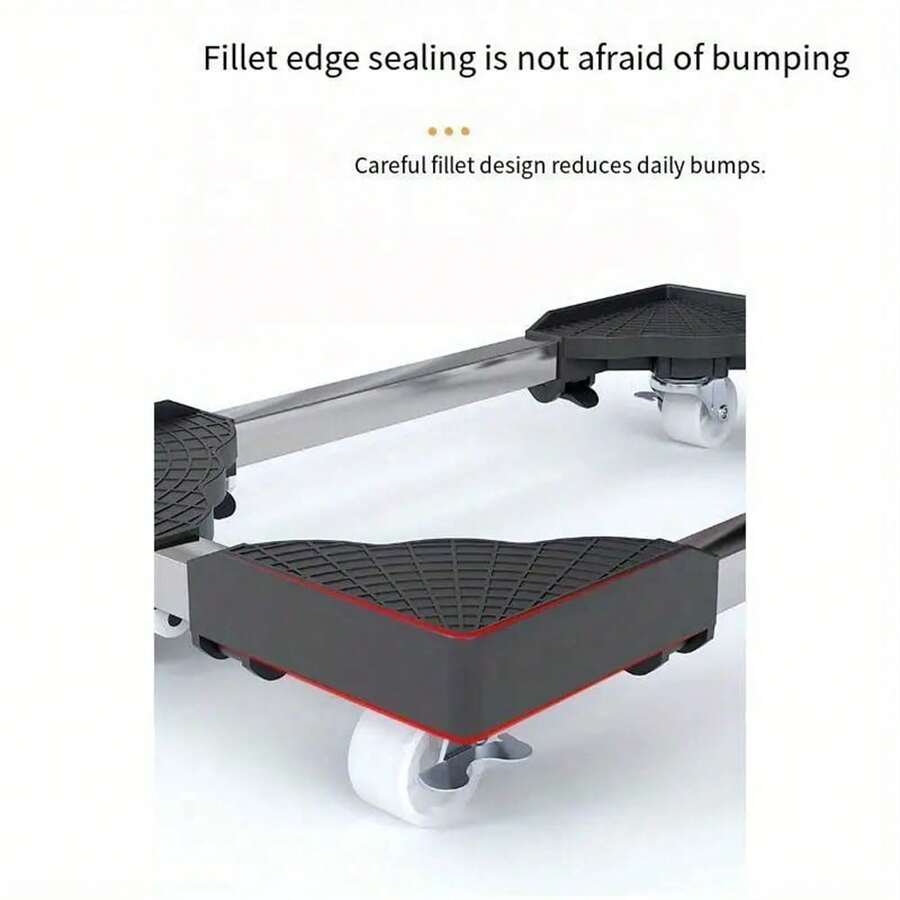 Adjustable Metal Computer Cart With Swivel Casters And Ventilation