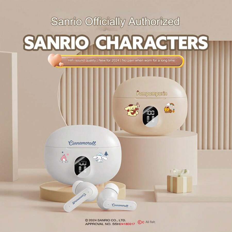 Sanrio Sanrio D56 TWS Earbuds Kuromi Bluetooth Earphones Cinnamoroll