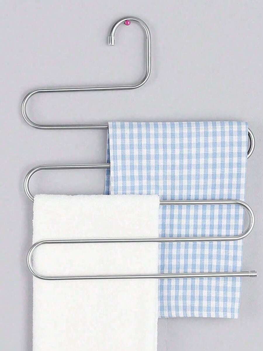 Stainless Steel MultiFunctional SType Pants Hanger For Closet Storage