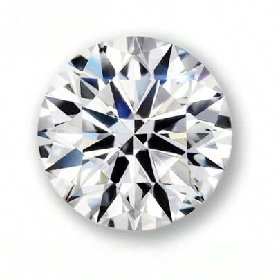 1pc High Quality D Color Moissanite Round Brilliant Cut Loose Diamond, Jewelry Making Supplies