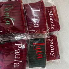 Personalised Red Christmas Stocking, Luxury Stockings - Santa, Snowman, Reindeer Or Penguin Stockings, Family Christmas Stockings