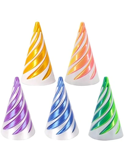 3D 打印减压旋转玩具，螺旋 3D 结构手指旋转玩具，带双色漩涡，圣诞礼物，烦躁玩具，烦躁，烦躁