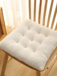 1 件厚椅子坐垫，柔软毛绒坐垫，适用于家庭餐椅、办公椅、臀垫礼物生日毕业椅垫椅枕靠垫游戏椅 - 彩色 - 查看 2