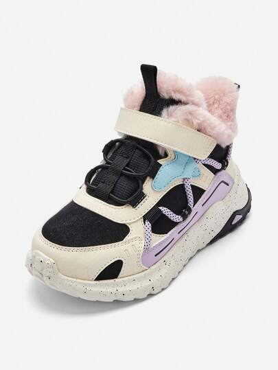 Balabala Kids' Sports Boots Boys' & Girls' Thickened Short Boots, 2024 Winter New Anti-Slip Footwear