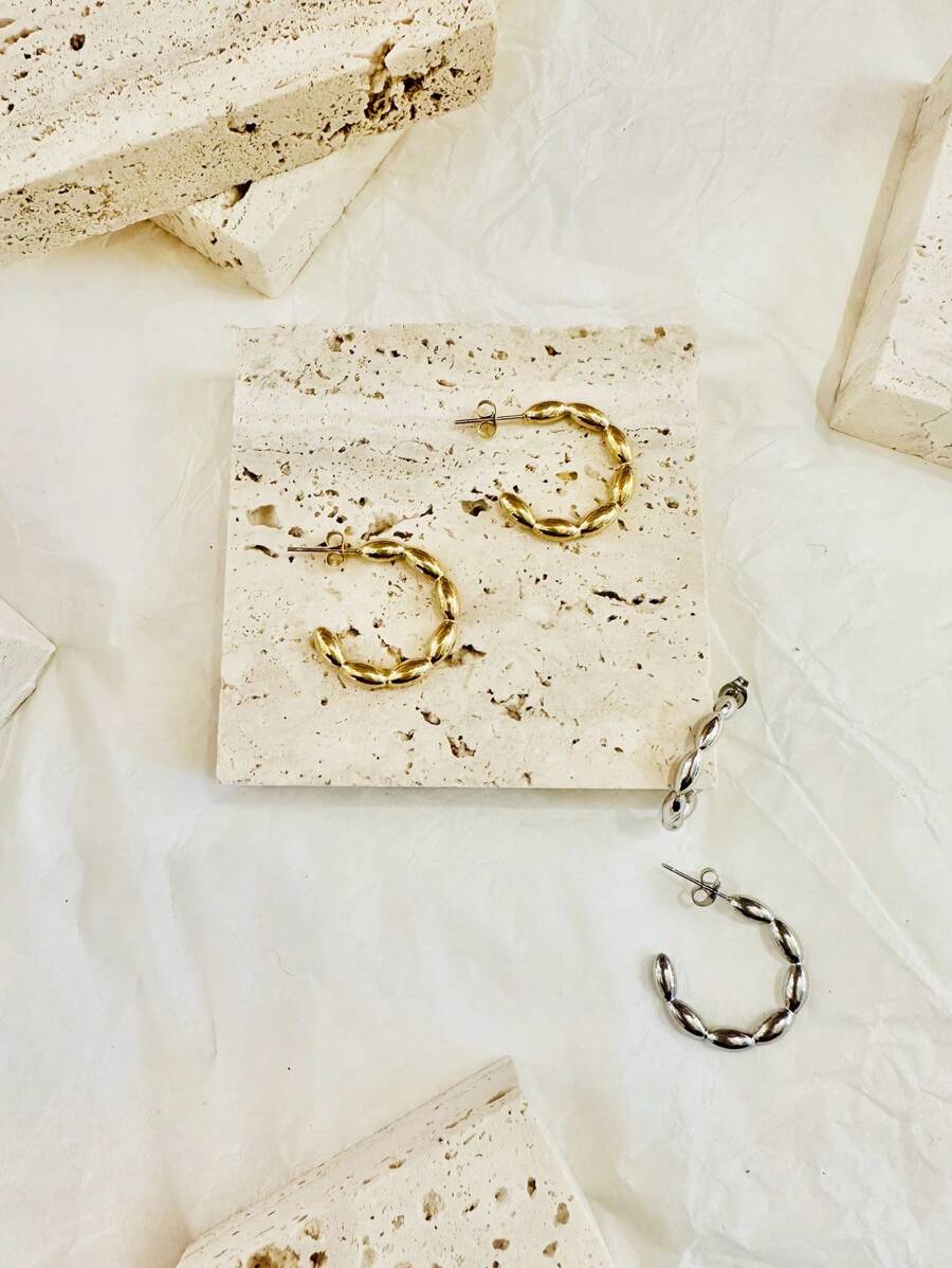 KOLCZYKI KREOLSKIE ZE STALI NIERDZEWNEJ