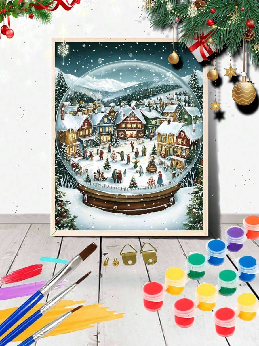 Christmas Town 2024 Easy Start DIY Digital Painting, Unlock Your