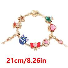 1 pieza Brazalete creativo con un adorno en forma de moño de Sailor Moon, de estilo kawaii y anime, adecuado para que las damas lo usen a diario, un regalo ideal para el Día de San Valentín