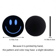 2 Stücke Getränkehalter fürs Auto, rutschfeste, absorbierende Untersetzer, minimalistische lächelnde Gesichts-Muster Wärmeisolationsuntersetzer (es kann leichte Farbunterschiede geben)