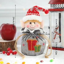 1 túi/4 túi quà Giáng sinh, túi đựng táo, hộp quà táo đêm Giáng sinh, hộp & túi đóng gói, túi giấy gói sáng tạo. Thích hợp cho Giáng sinh, đêm Giáng sinh, Lễ Tạ ơn, tặng quà. - Nhiều màu - Xem 12