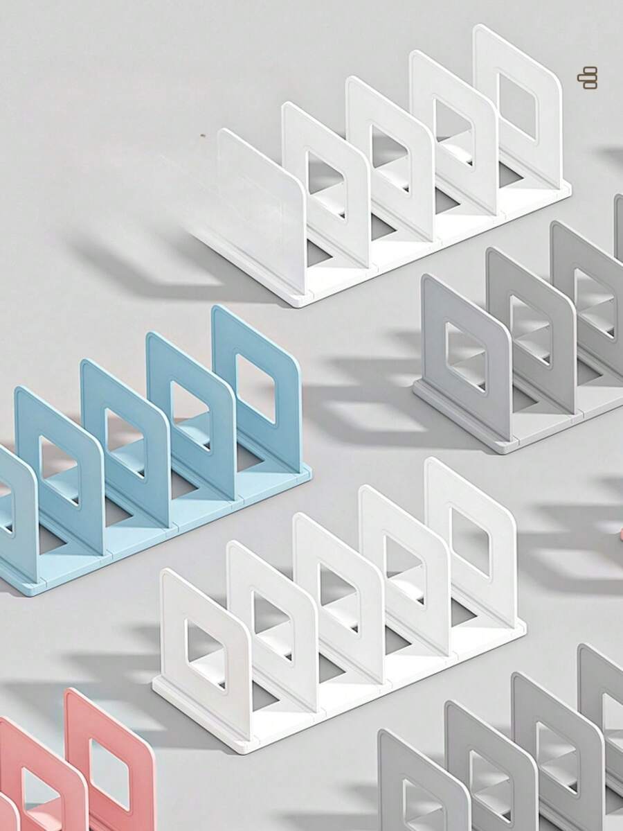 1 Pc, Can Be Assembled Into A Portable Bookshelf, Book Stand, White