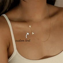 Personalized Sideways Initial Letter Necklace Custom Name Necklace Stainless Steel Nameplate Necklace Choker Necklace For Women Custom Necklace Jewelry Perfect Gift For Her,Gold,Stylish,Colorful,Vintage,Simple,Unisex,Casual,Cuties,Custom,Personalized,Unique,Ideal Gifts For Him,Ideal Gifts For Her,Her,Boyfriend,Girlfriend,Dad,Mom,Family,Friends,For Anniversaries,For Birthdays,For Graduation,For Prom,For Party,Mother's Day Gifts Women