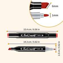 YASUHISA Markers Brush Tip Double Tip Touch 100 Colors - 100 Colors - View 4