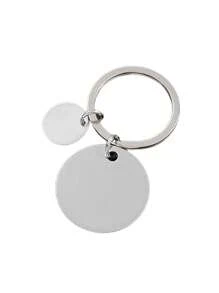 Customizable Stainless Steel Round Keychain With Laser Engraved Keyring And Key Holder, Portable Personalized Accessory, Personalized Engraved Gift - Multicolor - View 15
