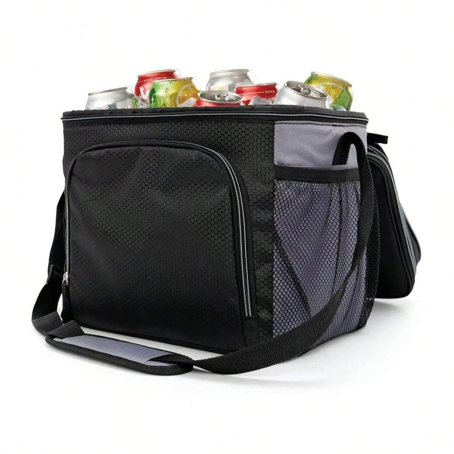 Portable Refrigeration Solution, 24Can SoftSided Cooler, Black, Keeps