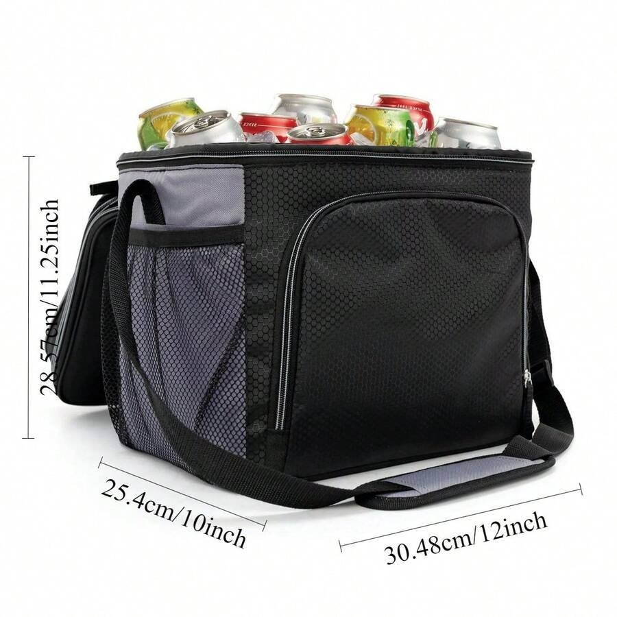 Portable Refrigeration Solution, 24Can SoftSided Cooler, Black, Keeps