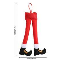 Accesorios de coche con piernas de elfo de Papá Noel, decoración navideña para el hogar, adornos colgantes para el árbol de Navidad, regalos de Feliz Año Nuevo